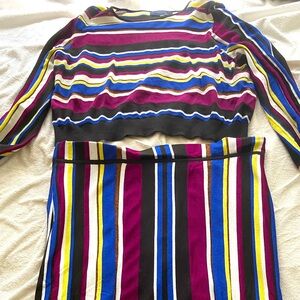 RACHEL Rachel Roy Sweater Multi Color W/Shimmer 1x
